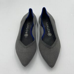 Rothy's The Point Cloud Grey Birdseye Knit Fabric Ballet Flats Women’s US 8.5